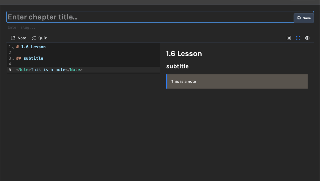 Content Management Editor